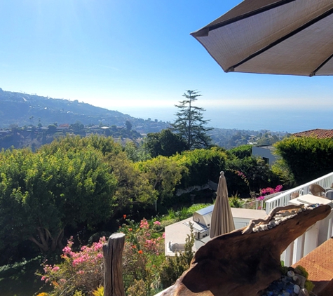 Dust Bunnies of Orange County. Every time we go clean our regular customer's house in Laguna Beach, the ocean view is different.   
