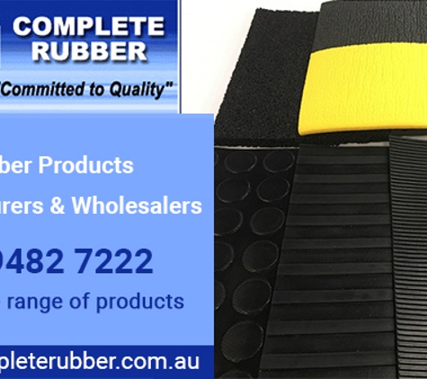 Complete Rubber - Fairfield, VIC. Rubber Products Manufacturers & Wholesalers