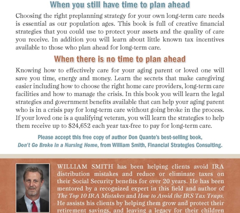 Financial Strategies Consulting - Myrtle Beach, SC. Give your family twice the money if you don't use that money for Long Term Care that will be Tax Free