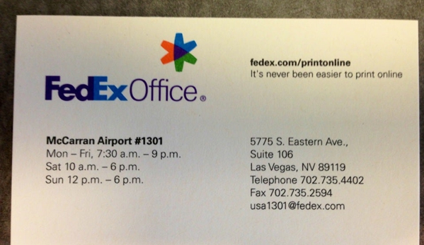 FedEx Office Print & Ship Center - Las Vegas, NV