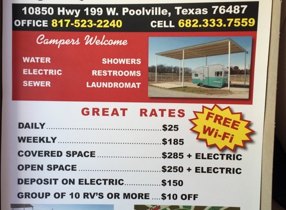 West Gate RV Park - Poolville, TX
