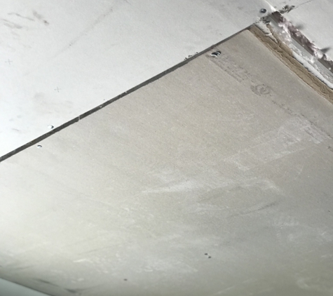 Leviticus Plastering & Drywall - Norfolk, VA. Drywall hung on wrong side