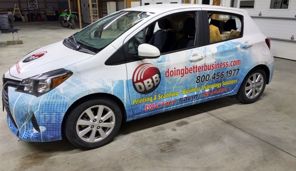 Quik Signs Hagerstown - Hagerstown, MD. Full wrap Toyota Yaris. Blue vinyl We're your local vinyl wrappers.