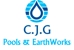 C.J.G. Earthworks & Pools Logo