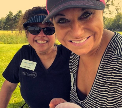 Midwest Select Insurance Group - Kronenwetter, WI. Midwest Select agents, Elice Seebandt and Edna Perkins, enjoying a day out golfing in Menomonie, WI.