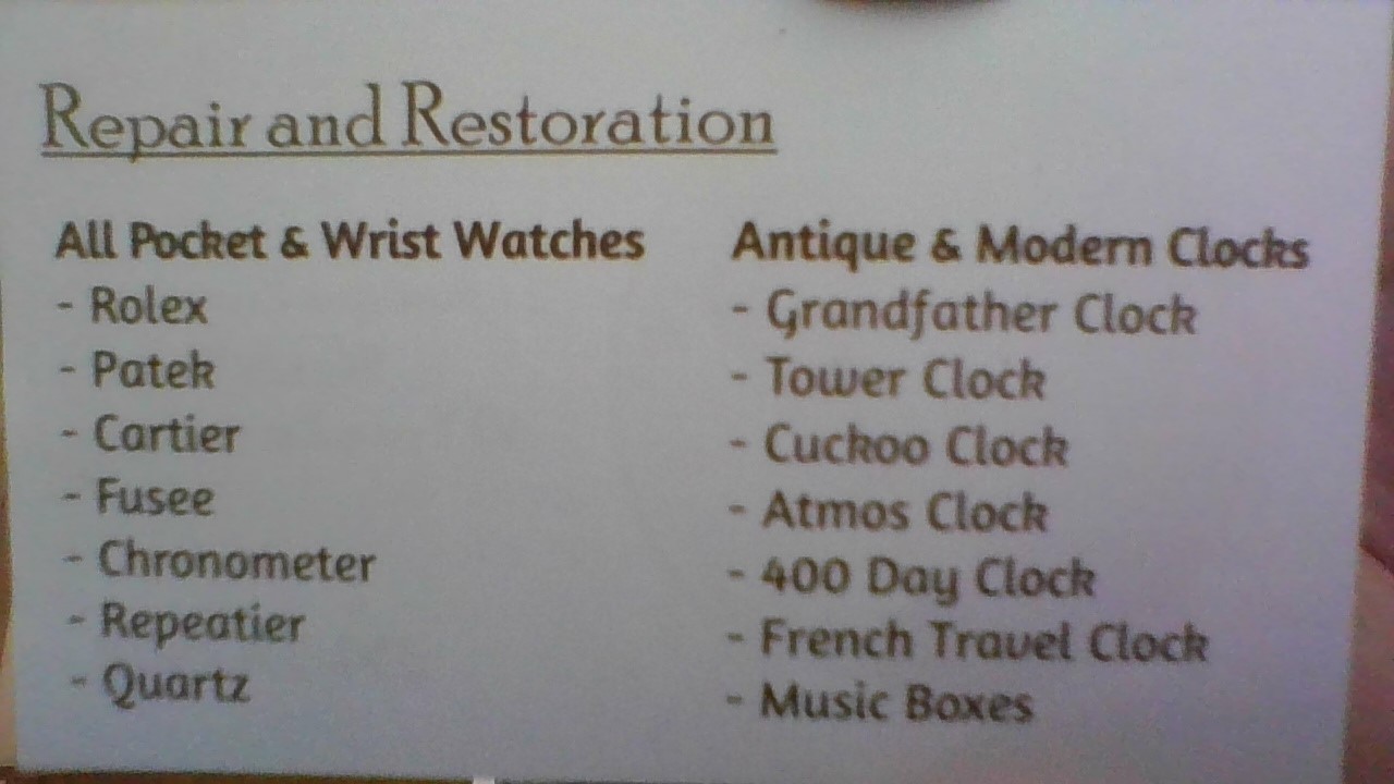 Antique Clock & Watch Repair - Jan Kowalczyk | Naples, FL 34103 ...