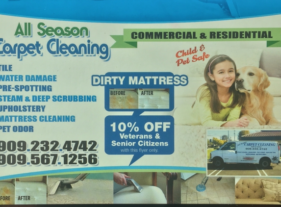 All Season Carpet Cleaning - San Bernardino, CA