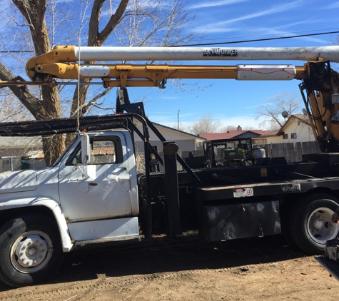 Russell's Artistry in Trees - Reno, NV. Add a caption to this photoDad 75 foot bucket truck ready to work