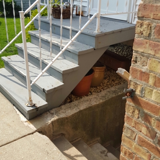 CHJ Painting & Remodeling, Inc. - Niles, IL. Niles porch stairs before demolishing