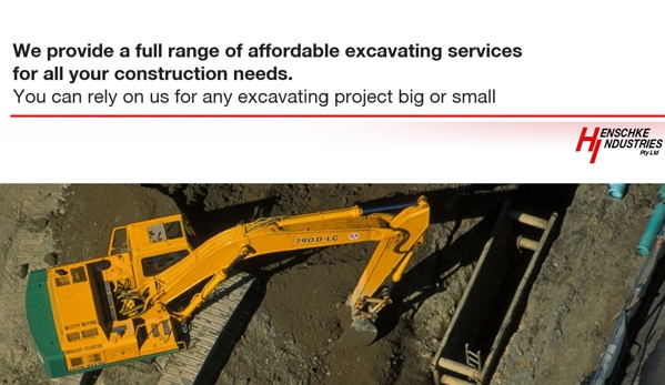 Henschke Industries - Naracoorte, SA. From massive industrial works to your back yard swimming pool, we've got you covered.