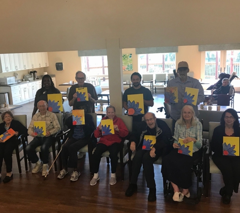 Vista Prado - Vallejo, CA. The residents painting with Dan the Man! They are so talented!