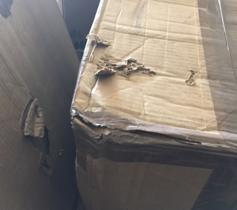 N Y International Shipping - New York, NY. all boxes were damaged