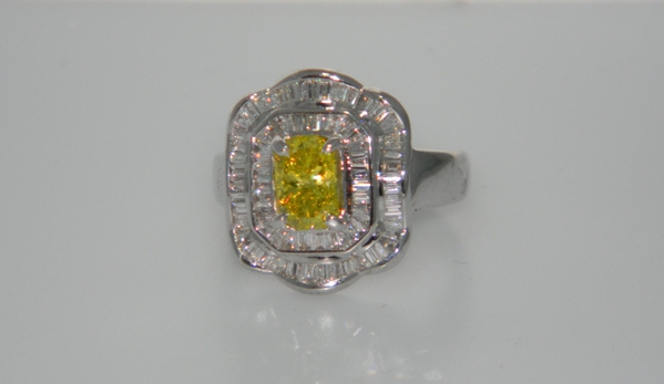 Adam's Jewelry 611 - Stroudsburg, PA. Canary Diamond ring