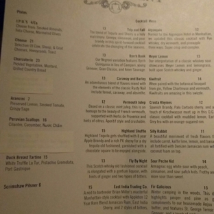 The Fiscal Agent - Studio City, CA. drink and food menu