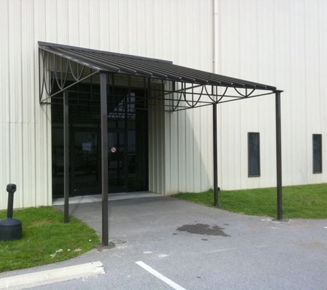 Awnings & Canopies Over Tennessee - Cumberland City, TN. Custom Standing Awning installed in Mt. Pleasant  Tn.