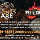 Country Roads Axe Co. featuring West by God CoalFired Pizza - Pizza