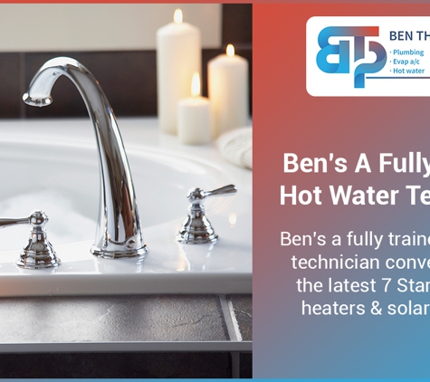 Ben The Plumber - West Lakes, SA. Ben’s A Fully Trained Hot Water Technician