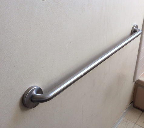 A Dan The Handyman - Santa Ana, CA. Installed two security bars in bathroom 