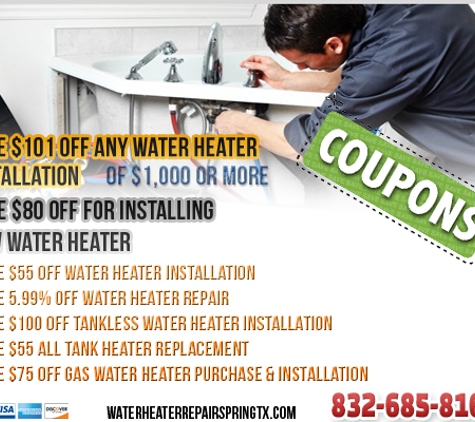 Water heater Repair Spring TX - Spring, TX