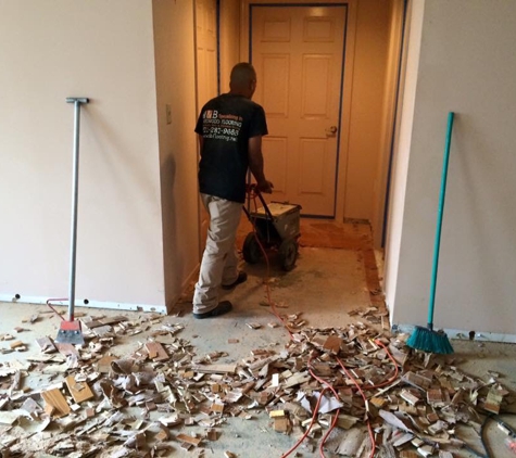 M and B Hardwood Flooring - Stafford, VA. Removing flooring