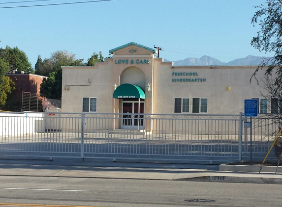 Love & Care Christian Preschool - Temple City, CA. Outside and private parking