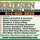 Eriksen Water Well Drilling and Pump Service - Pumps-Service & Repair