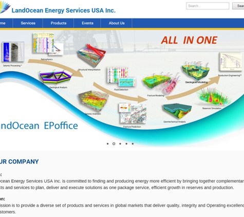 Grace Computer & Internet Corp. - Houston, TX. Grace Computer web design for Land Ocean Oil software company