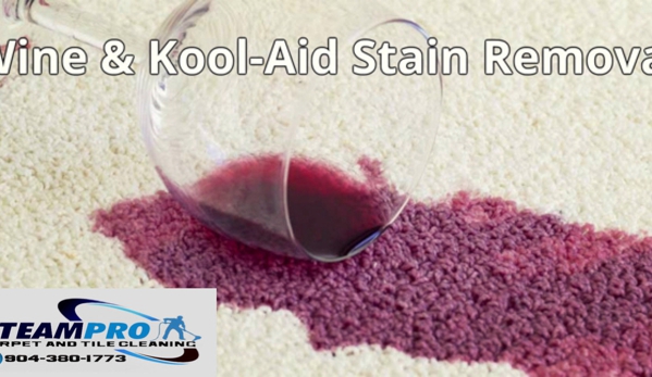 SteamPro Carpet & Tile Cleaning - Jacksonville, FL. RED STAIN REMOVAL