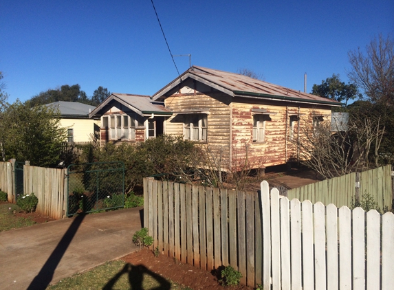 P.J. Fitzpatrick Painting & Decorating. Before Picture - View From The Side Of The House
