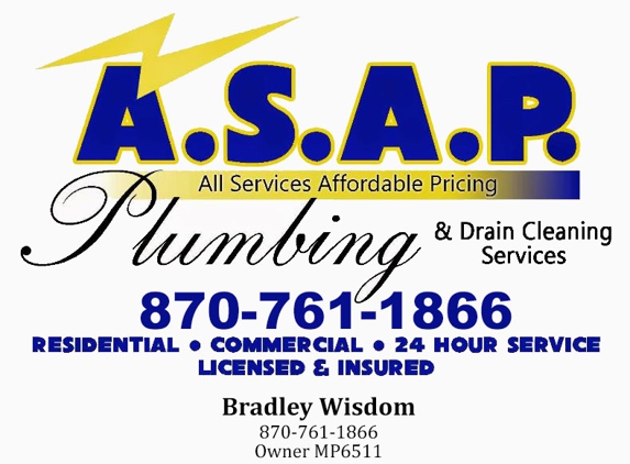 A.S.A.P. Plumbing - Jonesboro, AR