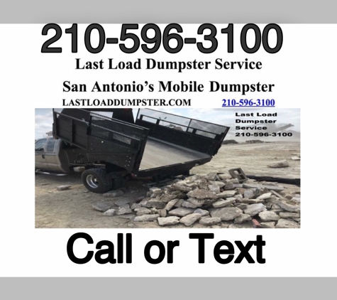 Last Load Dumpster Service - San Antonio, TX
