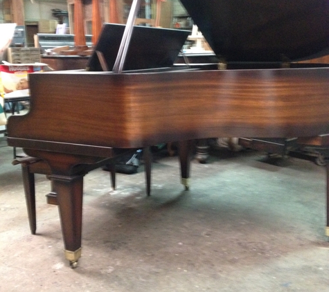 All Action Piano - Greg Stainthorp - Fresno, CA. Refinish job starburst