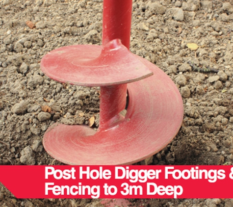 Mallee Bobcat & Backhoe Hire - Irymple, VIC. Post Hole Digger Footings & Fencing To 3m Deep