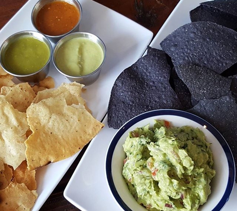 Tlayuda L.A. Mexican Restaurant - Los Angeles, CA. yummy guac and chips.