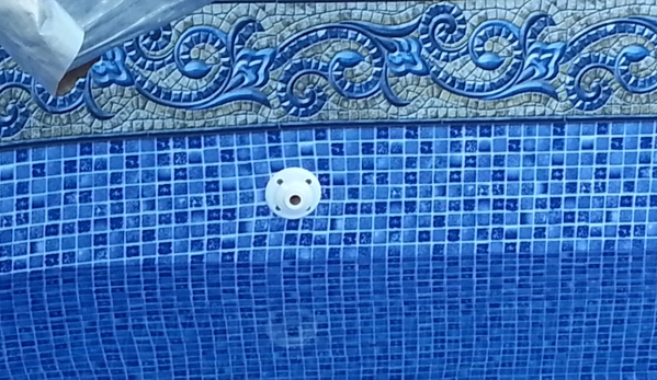 Pool and Spa Express - Tullahoma, TN. They are not good with a patterned liner