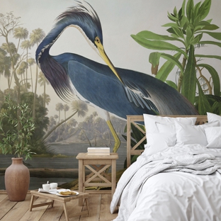 Giffywalls - Peabody, MA. Blue Heron Wallpaper Murals