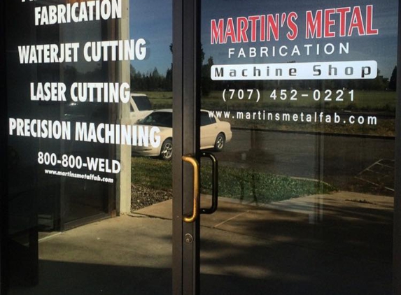 Martin's Metal Fabrication & Welding Inc - Vacaville, CA