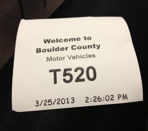 Boulder Countymotor Vehicle Division-Boulder - Boulder, CO