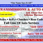 A-1 Transmissions & Auto Care