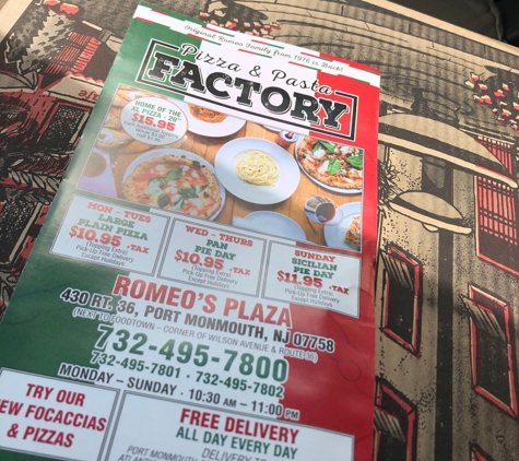 Pizza & Pasta Factory - Port Monmouth, NJ