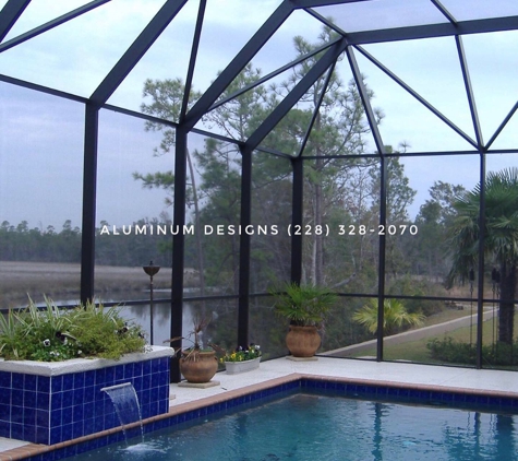 Aluminum Designs - Saucier, MS. Traditional pool enclosure