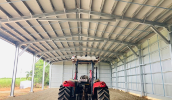 McHUGH STEEL FRAMING. Open Bay Farm Shed - Built in Childers Queensland