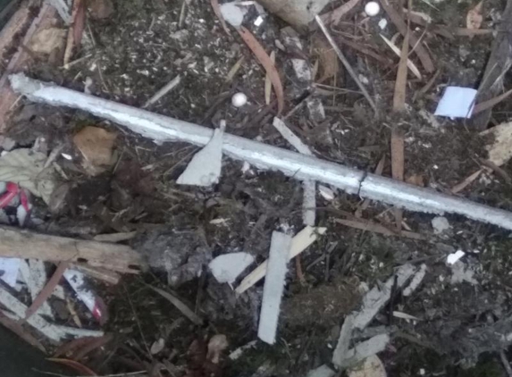 Paradigm Tas Pty Ltd - Kingston, TAS. small section of asbestos
