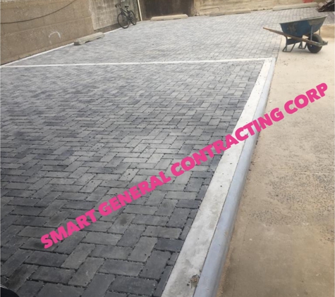 Smart general contracting Corp. - Brooklyn, NY. 2000 sqf pavers in driveway 