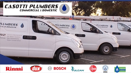 Casotti Plumbers Commercial & Domestic Hero Image