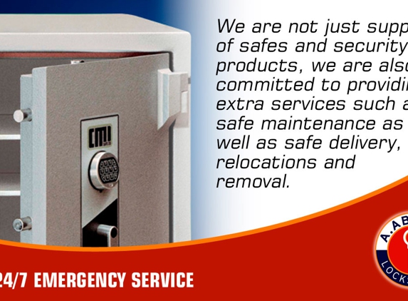 A. Abbott Locksmiths & Safes. Safe Supply, Delivery & Removal