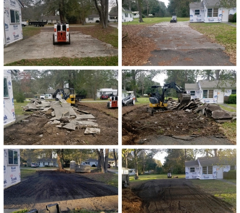 Divine Work Express LLC.. Concrete Driveway Removal and Recycle Asphalt Install