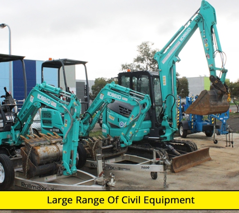 Regional Contractors Equipment Hire (Ballarat Hire Pty Ltd) - Wendouree, VIC. Large Range Of Civil Equipment