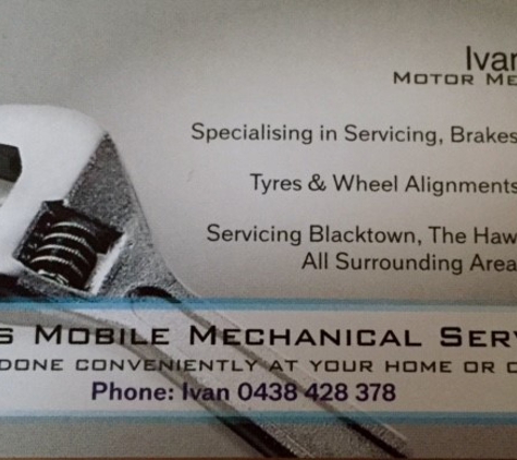 Ivan's Mobile Mechanical Services - Schofields, NSW