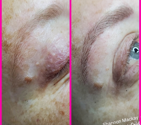 Dragonfly Permanent Makeup Salon Inc - Wilmington, NC. Older client Microblading by Dragonfly Permanent Makeup Salon